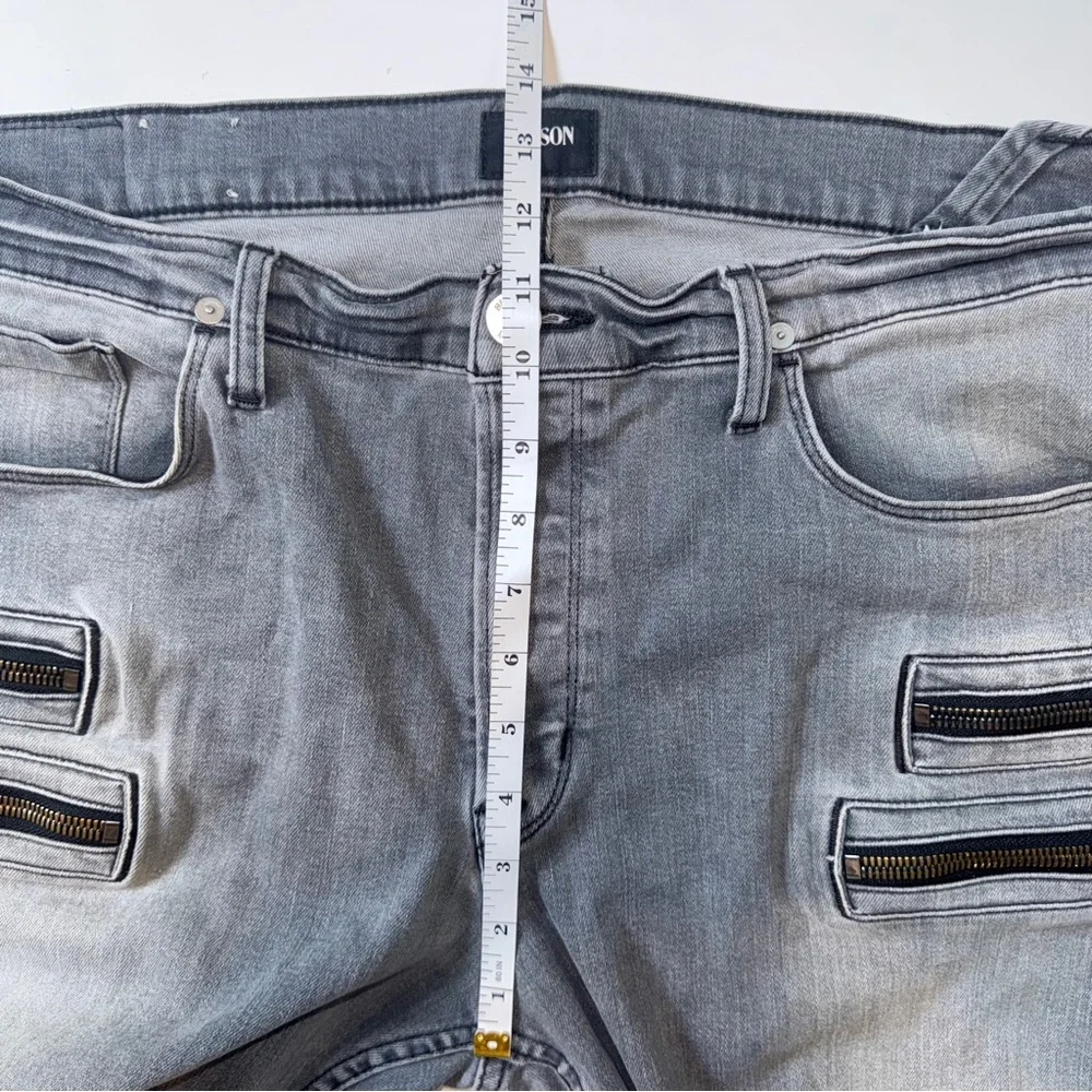 Hudson Broderick Gray Cutoff Denim Shorts Size 38‎